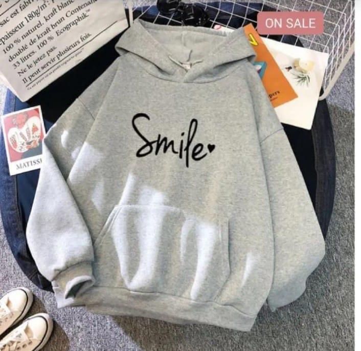 Women’s Stitched Fleece Printed Pullover Hoodie