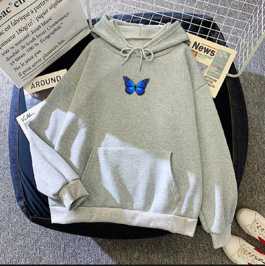 Women’s Stitched Fleece Printed Pullover Hoodie