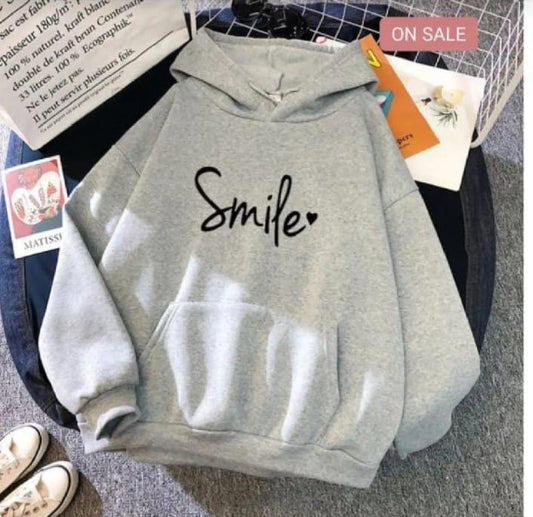 Women’s Stitched Fleece Printed Pullover Hoodie